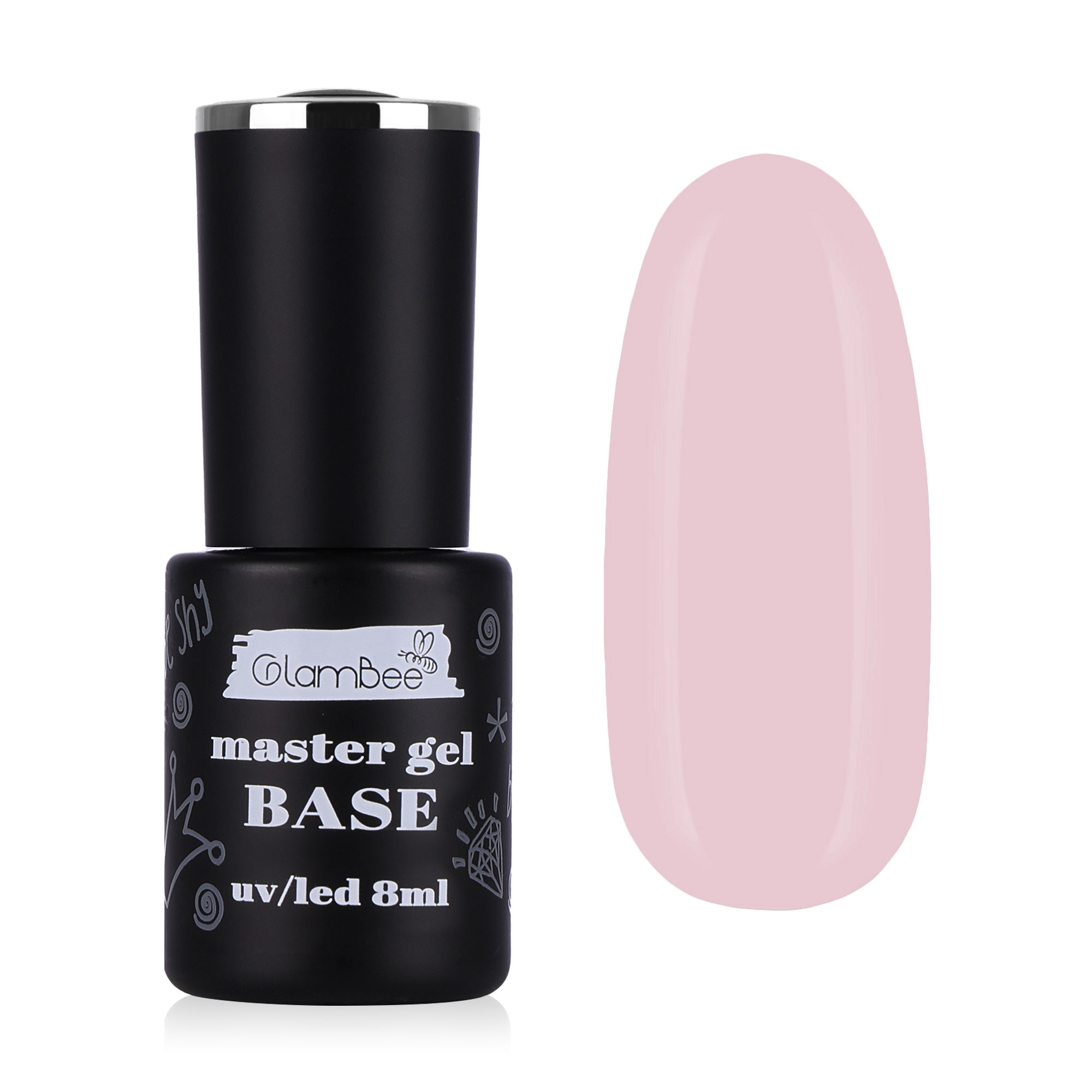 Базове покриття для гель-лаку GlamBee MasterGel Color 14, 8 мл