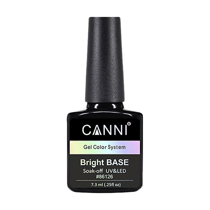 Кольорове базове покриття для гель-лаку Canni Bright Base Soak-off UV&amp;LED Gel Color System 651 Ніжний мятний, 7.3 мл